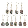 Natural Freshwater Shell & Paua Shell 304 Stainless Steel Dangle Earrings for Women EJEW-JE07503-2