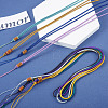  14Pcs 14 Colors Nylon Cord Braided Necklace Making MAK-TA0001-13-10