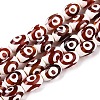 Natural Tibetan Agate 3-Eye Beads Strands G-T138-195B-4