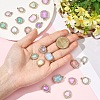 10Pcs UV Plating Alloy with Mixed Color Glass Rhinestone Pendants FIND-YW0009-03A-4
