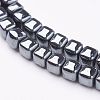Non-magnetic Synthetic Hematite Beads Strands G-F396-34-3x3mm-1