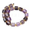 Natural Banded Amethyst Beads Strands G-F833-Q01-01-3