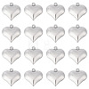 100Pcs 316 Surgical Stainless Steel Pendants STAS-SC0004-47-1
