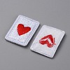 Playing Card Theme Polyester Embroidery Cloth Iron on/Sew on Patches PATC-WH0001-113D-2