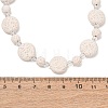 Natural Lava Rock Coin Beaded Necklaces GG-CBA922D-06B-5