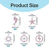 10Pcs 5 Styles Alloy Pendants FIND-TADJ0001-26B-4