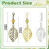 6Pcs Alloy & Glass Pendant Decorations HJEW-YW00328-01-3