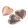 Brass Locket Pendants KK-F931-14R-2