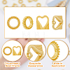 40Pcs 2 Style Alloy Bead Frame FIND-DC0002-72-4