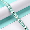 Handmade Porcelain Ceramic Beads Strands LAMP-B021-06I-2
