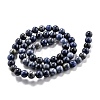 Natural Dumortierite Quartz Beads Strands G-L574-07B-3