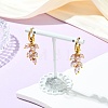 Natural Cultured Freshwater Pearl Cluster Hoop Earring for Women EJEW-JE07187-02-1