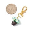 Glass Seed Beaded Pendant Decorations HJEW-MZ00401-4