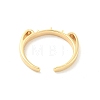 Brass Open Cuff Ring Settings KK-G518-06G-01-3