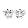 Animal Theme UV Plating Alloy Crystal Rhinestone Pendants ALRI-T012-07C-P-1