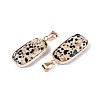 Natural Dalmatian Jasper Pendants G-N349-03D-G-2