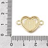 Brass Cubic Zirconia & Natural Shell Connector Charms KK-G602-08G-3