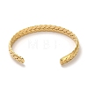 Golden 304 Stainless Steel Cuff Bangles for Women BJEW-C050-01E-G-3