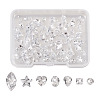 Craftdady 7 Style Cubic Zirconia Cabochons ZIRC-CD0001-07-12