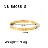 304 Stainless Steel Pave Cubic Zirconia Bangles FS-WG09E60-27-1