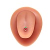 Strawberry Stainless Steel Enamel Straight Barbell 15 Gauge Piercing Tongue Rings for Women Men WG3D6AB-03-1