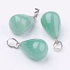 Natural Green Aventurine Pendants G-K187-04G-1