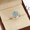 Brass with Rhinestone Cuff Open Rings FS-WG8FE52-01-2