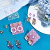 30Pcs 2 Colors Acrylic Earring Display Board EDIS-PH0001-95-4