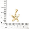 Brass Micro Pave Cubic Zirconia Pendants KK-D317-072G-3