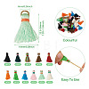 110Pcs 11 Colors Polyester Tassel Pendants FIND-TA0002-44-13