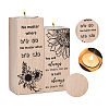 Wood Candle Holder AJEW-WH0268-009-3