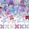 180Pcs 6 Colors Transparent Spray Painted Glass Beads GLAA-SC0002-47-1