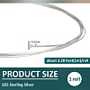 1M 925 Sterling Silver Wire STER-BC0004-53A-2