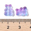 Transparent Spray Paint Glass Beads GLAA-Z011-08-3