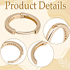 12Pcs Brass Micro Pave Clear Cubic Zirconia Hoop Earrings for Women EJEW-SC0001-97-6