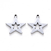 201 Stainless Steel Pendants X-STAS-N092-14-2