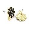 Rack Plating Alloy Stud Earring Finding X-FIND-C053-07G-03-2