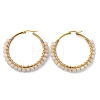 Beaded Hoop Earrings X-EJEW-JE03830-01-3