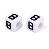 Opaque Acrylic Beads SACR-N020-04A-B-3