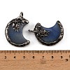 Natural Blue Aventurine(Dyed & Heated) Pendants G-H359-05AS-06-2