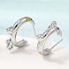 Brass Enamel Stud Earrings KK-CBA8324-23P-04-3