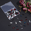 100Pcs 5 Colors Baking Paint Transparent Glass Pendants FIND-SC0023-47B-6