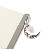 Natural Rose Quartz Raw Beads Bookmarks X-AJEW-JK00201-01-2