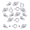 Unicraftale 50 Sets 201 Stainless Steel Snap Clasps STAS-UN0045-18-1