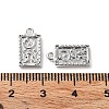 Rack Plating Brass Micro Pave Cubic Zirconia Pendants KK-K333-91P-3