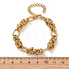 304 Stainless Steel Byzantine Chains Bracelets BJEW-F536-14G-2