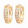 Women's Brass Earrings KK-CBA8EB2-15G-4
