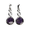 Natural Amethyst Pendants X-G-F777-05P-07-1