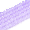Baking Paint Imitation Jade Glass Bead Strands X-DGLA-A034-J4MM-A50-1