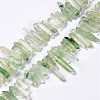 Natural Crackle Quartz Crystal Dyed Beads Strands G-I345-05G-1